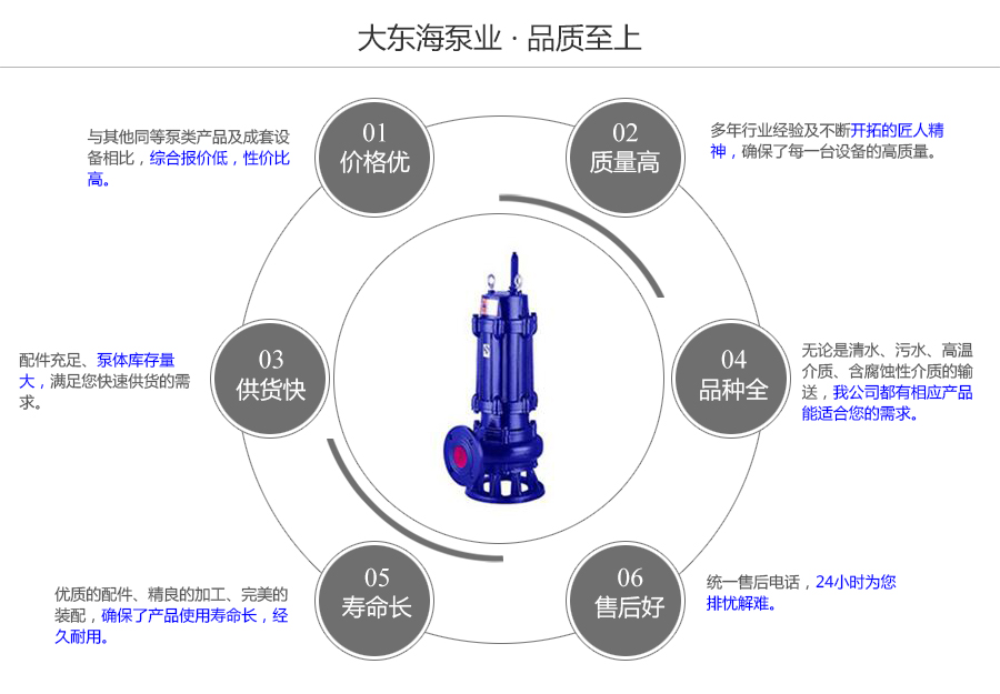 大東海泵業(yè)無堵塞排污泵質(zhì)量保證圖