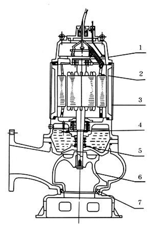 排污泵結構圖